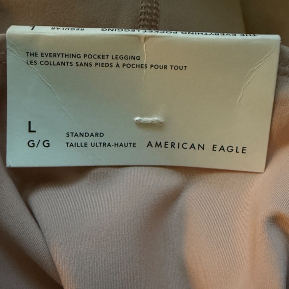 NWT American Eagle AE The Everything Pocket Legging Pink High Waste Size L - Picture 7 of 8